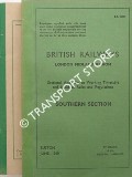 Book cover of Sectional Appendix to Working Timetable and books of Rules and Regulations - Southern Section - June, 1969 by British Railways London Midland Region